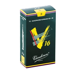 Vandoren V16 Soprano Saxophone Reeds - 10 Count Box