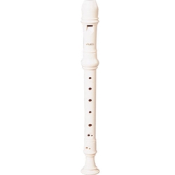 Aulos 303AI 3-Piece Soprano Recorder - Ivory - Baroque