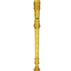 Canto CR101 Yellow 1-Piece Soprano Recorder - Baroque Fingering