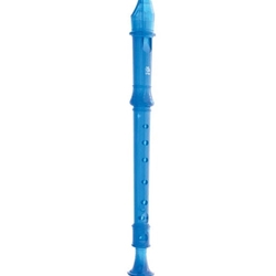 Tudor TD180 Blue Candy Apple 2-Piece Soprano Recorder - Baroque Fingering