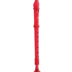 Tudor TD180RD Candy Apple 2-Piece Soprano Recorder - Red