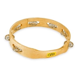 CP389 Single Row Headless Wood Tambourine, 10 in