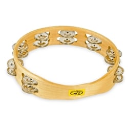 CP390 Double Row Headless Wood Tambourine, 10 in