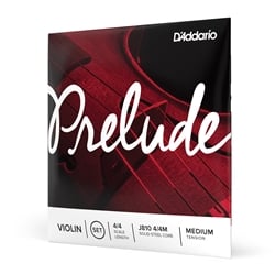 D'Addario Prelude 4/4 Scale Violin String Set, Medium Tension