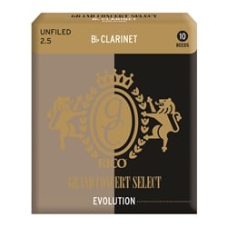 Rico Grand Concert Select Evolution Bb Clarinet Reeds - 10 count Box