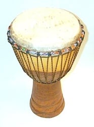 12" Hand Carved Djembe from Mali