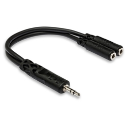 Hosa Y Cable 3.5 mm TRS to Dual 3.5 mm TRSF