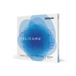 Helicore 3/4 Scale Cello String Set, Medium Tension