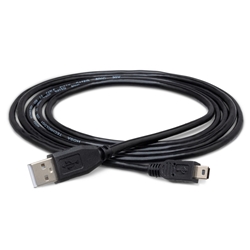 Hosa High Speed USB Cable Type A to Mini-B - 6 ft