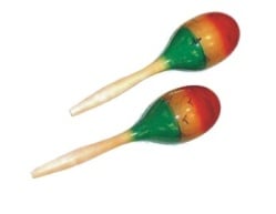 Medium Colorful Wood Maracas