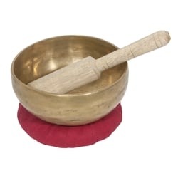 DOBANI 5" Bronze Singing Bowl with Mallet and Cushion