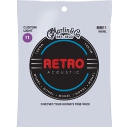 Martin MM11 Retro Custom Light (11-52) Acoustic Guitar Strings