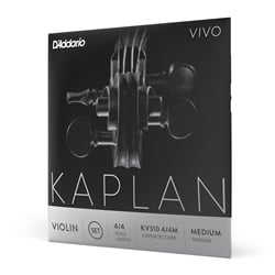 D'Addario Kaplan Vivo 4/4 Scale Violin String Set, Medium Tension