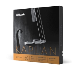 D'Addario Kaplan 4/4 Scale Cello String Set, Medium Tension