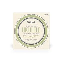 D'Addario EJ65S Clear Nylon Soprano Ukulele Strings