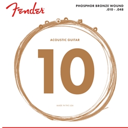 Fender Phosphor Bronze 60XL (.010-.048) Acoustic Guitar Strings