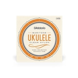 D'Addario EJ65B Clear Nylon Baritone Ukulele Strings