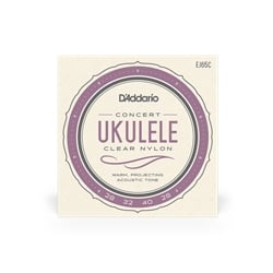 D'Addario EJ65C Clear Nylon Concert Ukulele Strings