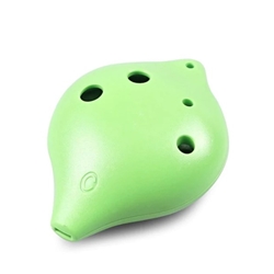 STL Ocarina 6-Hole Plastic Ocarina - Green