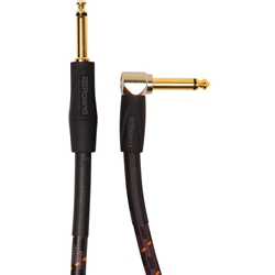 Roland Gold Series Instrument Cable - Straight to right-angle 1/4-inch connectors, 5 ft.
