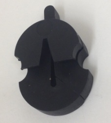 Tourte Style Violin Mute Rubber Single Hole