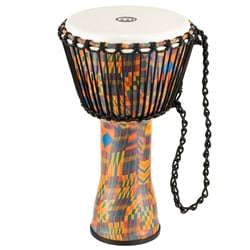 Meinl PADJ2-M-F Medium African Djembe with Synthetic Head - Kenyan Quilt