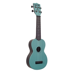 Kala KA-SWG-BL Waterman Glow-in-the-Dark Aqua Soprano Ukulele