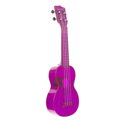Kala KA-SWF-PL Waterman Fluorescent Grape Soprano Ukulele