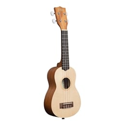 Kala KA-15S-S Satin Mahogany Spruce Top Soprano Ukulele