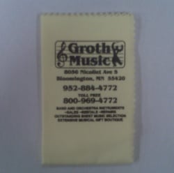 Groth Music Silver Polishing Cloth (Yellow)