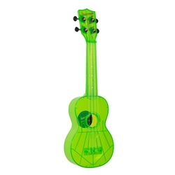 Kala KA-SWF-GN Waterman Soprano Ukulele - Fluorescent Sour Apple Green