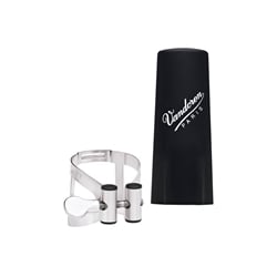 Vandoren M|O Clarinet Ligature with Plastic Cap - Pewter Finish