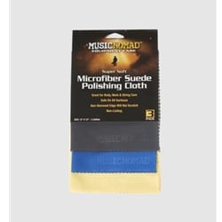MusicNomad MN203 Super Soft Microfiber Suede Polishing Cloth - 3 Pack