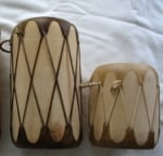 Taos Native American 6" x 10" Log Drum