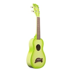 Makala MK-SD/GRNBURST Dolphin Soprano Ukulele - Green Apple Burst