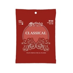 Martin M160 Hard Tension, Silverplated, Ball End Classical Guitar Strings