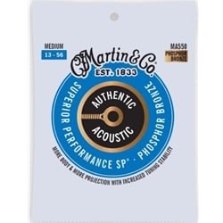 Martin MA550 Phosphor Bronze Medium (13-56) Authentic Acoustic SP Guitar Strings