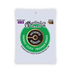 Martin MA535S Marquis Silked Phosphor Bronze Custom Light (11-52) Acoustic Guitar Strings