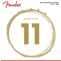 Fender 80/20 Bronze 70CL Custom Light (.011-.052) Acoustic Guitar Strings