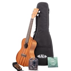 Kala KA-15S Satin Mahogany Soprano Ukulele Bundle