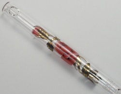 Hall Crystal Piccolo in C - 11214 Rose with Gold Leaves