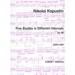 5 Etudes in Different Intervals, Op. 68 - Piano