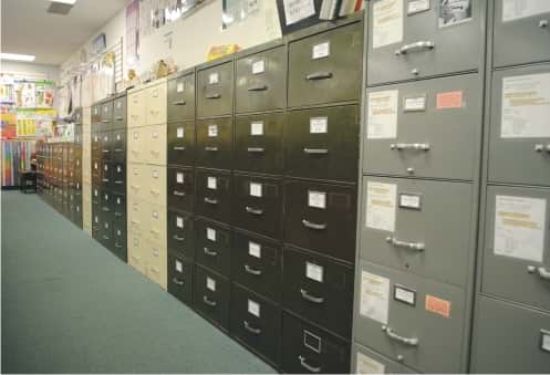 music filing cabinets