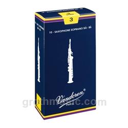 Vandoren Traditional Soprano Saxophone Reeds - 10 Count Box