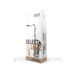D'Addario Select Jazz Unfiled Tenor Saxophone Reeds - 5 Count Box