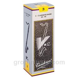 Vandoren V12 Bass Clarinet Reeds - 5 Count Box